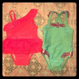9m Cat & Jack One-Piece Swimsuit Lot